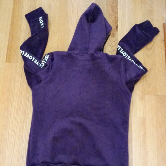 2 piece winter sweatsuit with interior lining/hoodie/ size sm - Picture 3 of 8